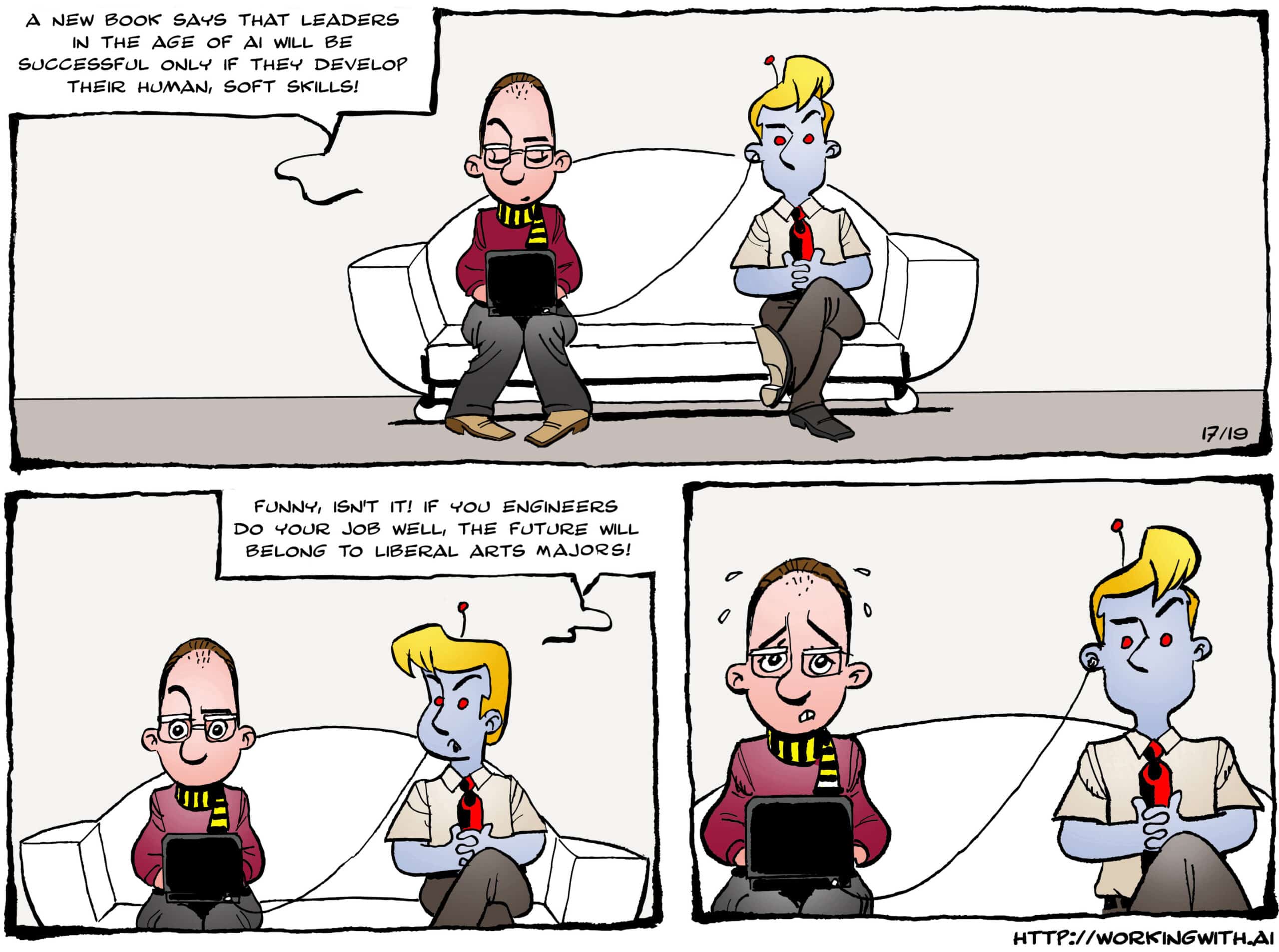 Cartoon Future AI Leaders
