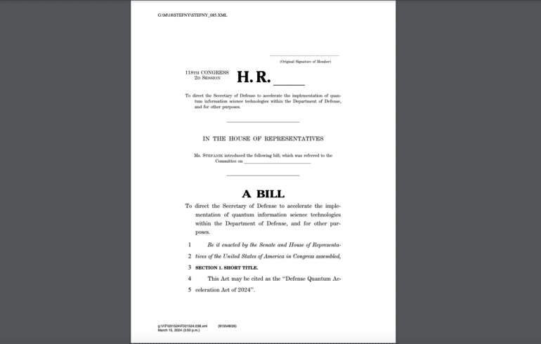 Defense Quantum Bill