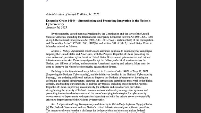 Executive Order 14144 Quantum