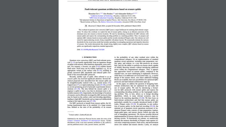 Fault-tolerant quantum architectures based on erasure qubits