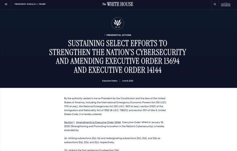 Cybersecurity Executive Order Quantum