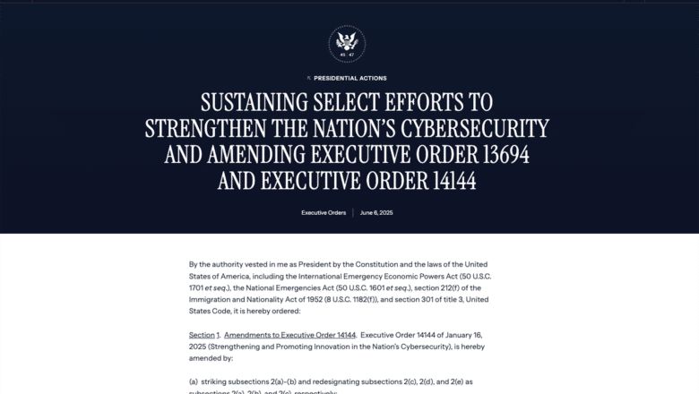 Cybersecurity Executive Order Quantum