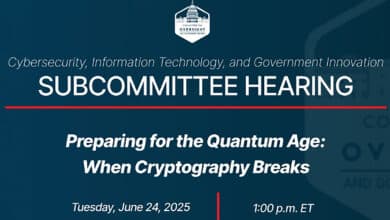 US Congressional Hearing - Preparing for the Quantum Age - When Cryptography Breaks