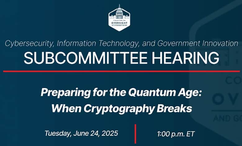 US Congressional Hearing - Preparing for the Quantum Age - When Cryptography Breaks