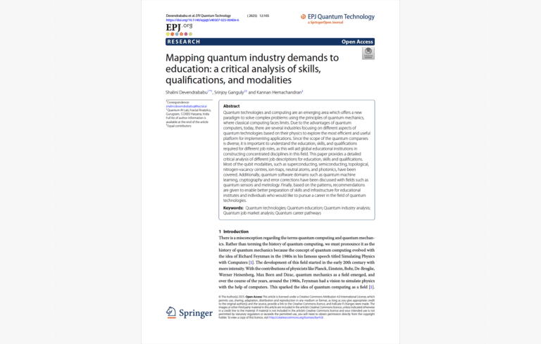 Mapping Quantum Education Paper