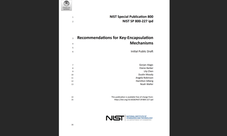 NIST SP 800-227 ipd