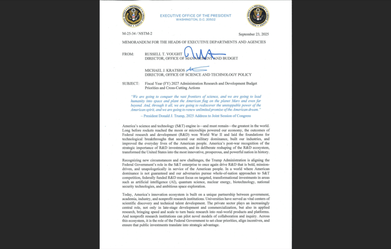 White House memorandum M-25-34