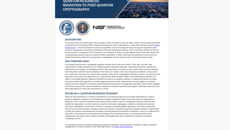 CISA Migration to PQC