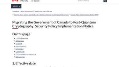 Migrating the Government of Canada to Post-Quantum Cryptography - Security Policy Implementation Notice