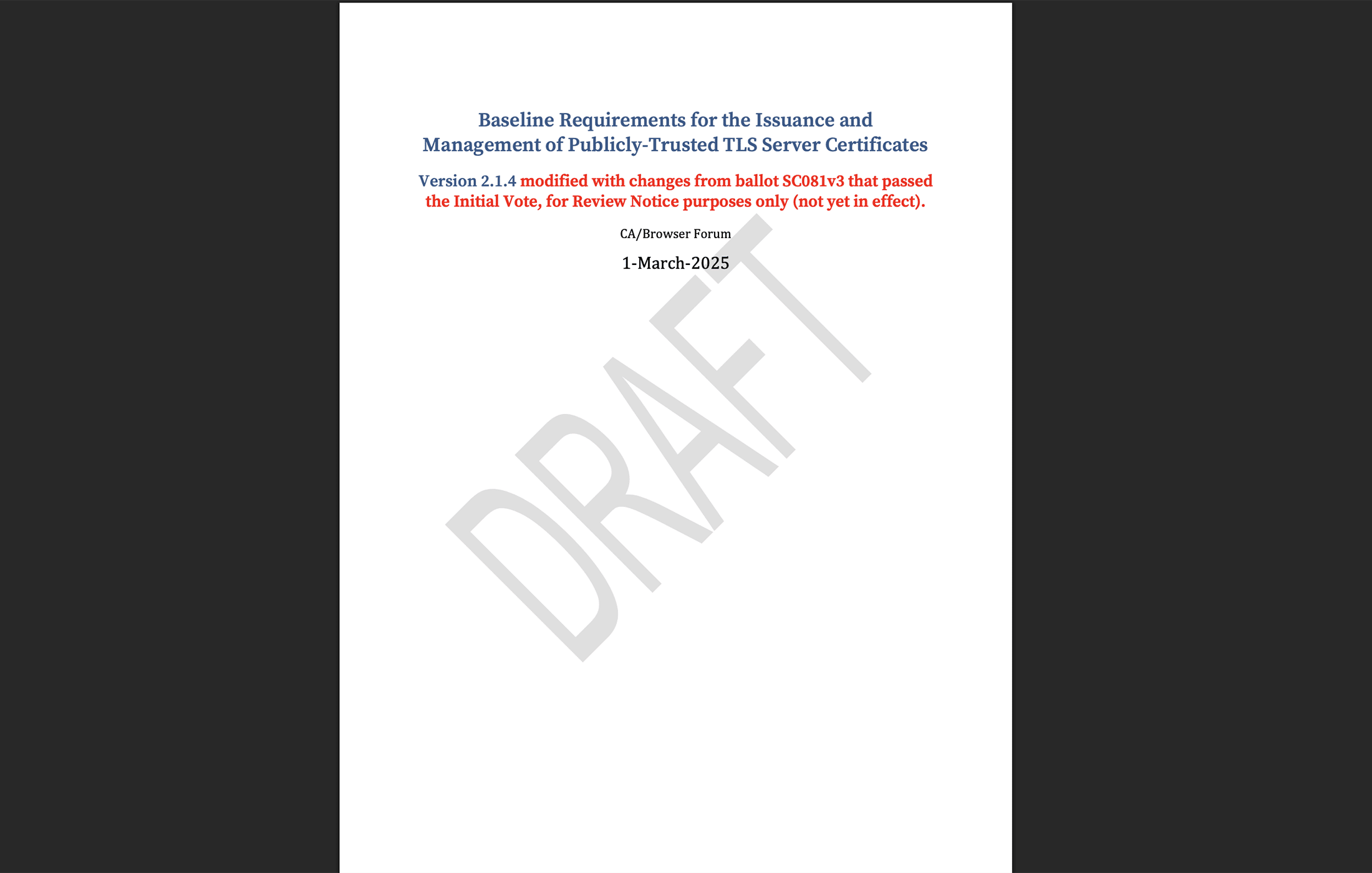 SC081v3 47 Day Certificate