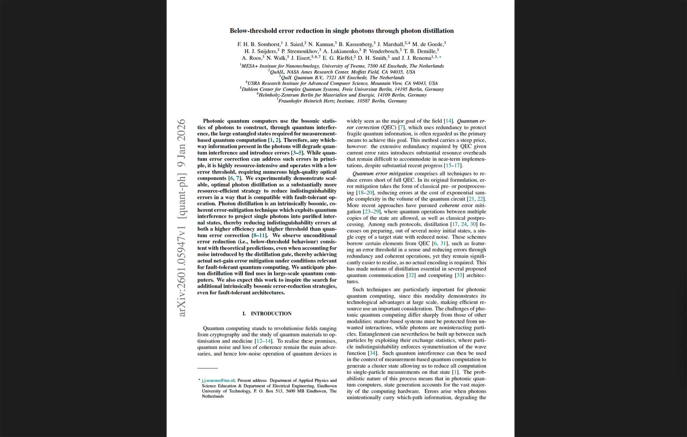 Photonic Below Threshold QuiX