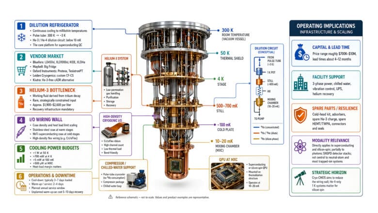 Cryogenics Infrastructure for Quantum Computers