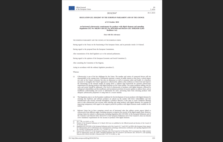 EU Cyber-Resilience Act Crypto-Agility