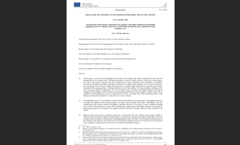 EU Cyber-Resilience Act Crypto-Agility