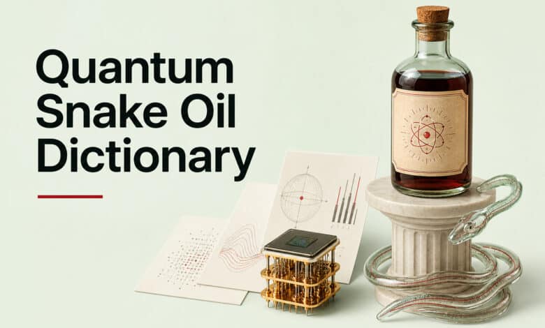 Quantum Snake Oil Dictionary