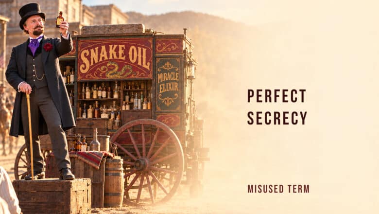 Quantum Snake Oil Perfect Secrecy