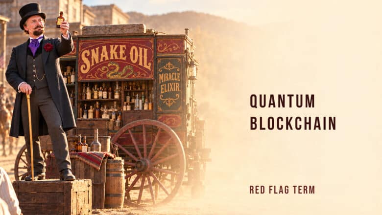 Quantum Snake Oil Quantum Blockchain