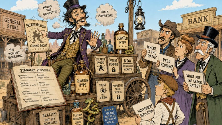 Quantum Snake Oil Vendors Scammers Defensive