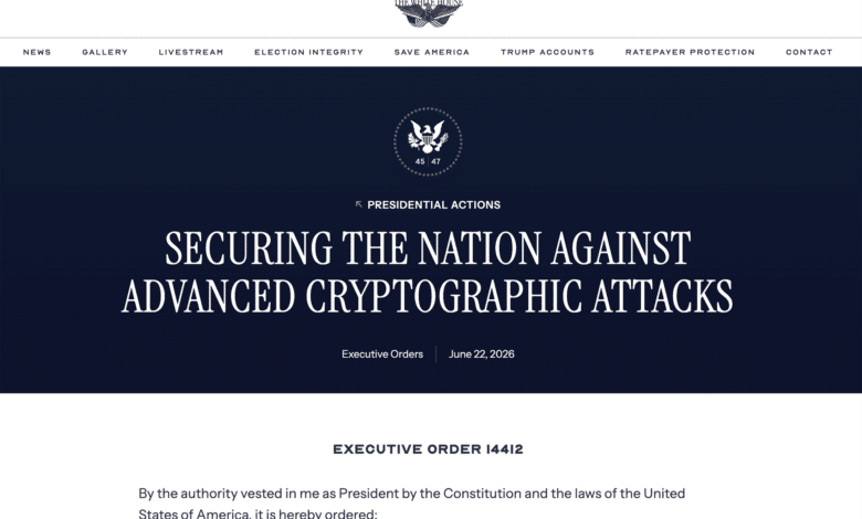 Executive Order 14412 Quantum Security PQC Advanced Cryptographic Attacks