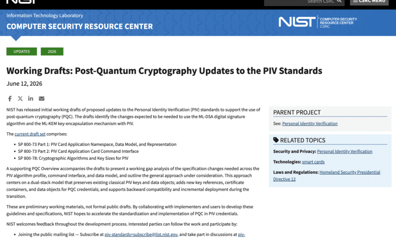 NIST PQC PIV