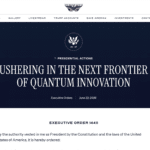 Quantum Executive Order