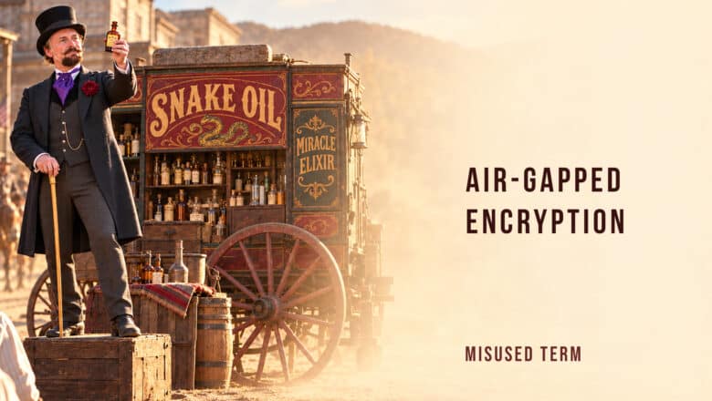 Quantum Snake Oil Air-Gapped Encryption