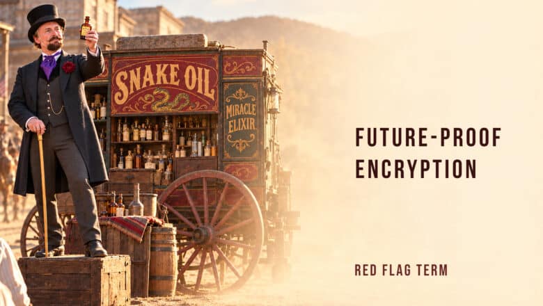 Quantum Snake Oil Future-Proof Encryption