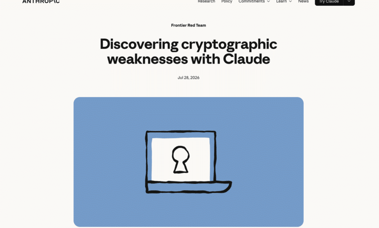 Anthropic Claude AI Cryptography Broken