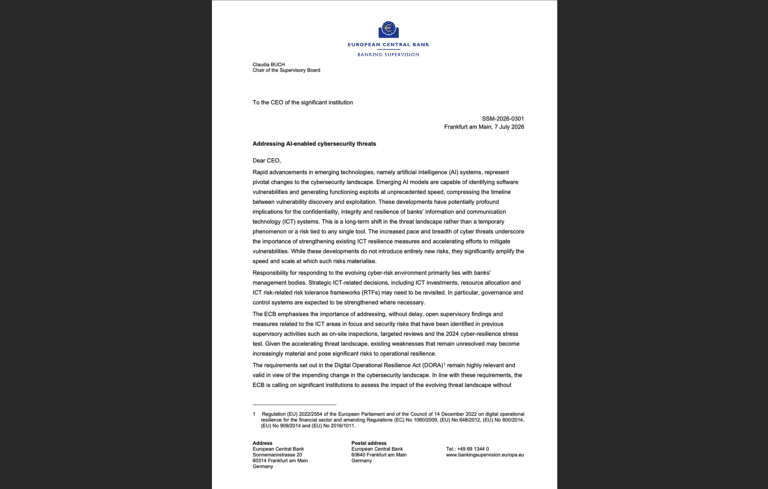 ECB AI Letter Quantum