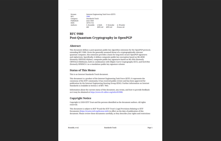 OpenPGP PQC