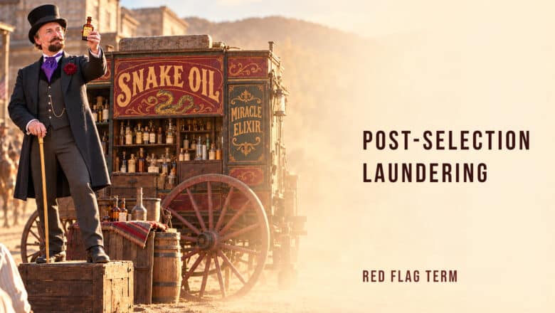 Quantum Snake Oil Post-Selection Laundering