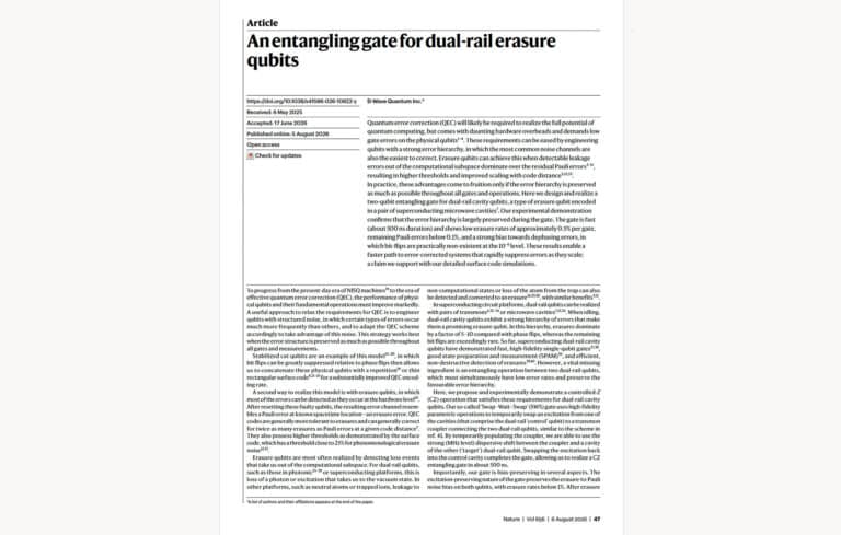 D-Wave's First Gate-Model Nature Paper