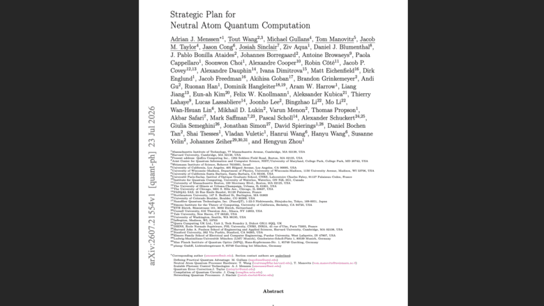Strategic Plan Neutral-Atom