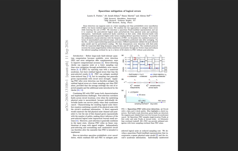 IBM Spacetime Mitigation Logical Errors