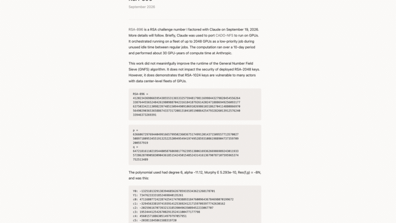 RSA-896 Factored