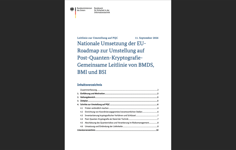BSI Germany PQC Date