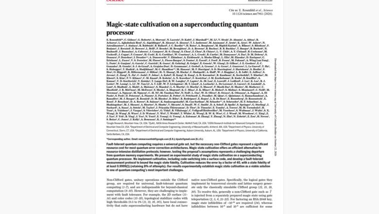 Magic State Cultivation on Superconducting