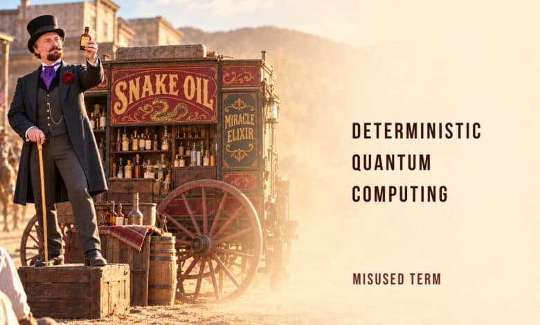 Quantum Snake Oil Deterministic Quantum Computing